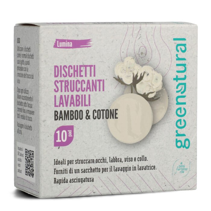 Dischetti struccanti lavabili in Bamboo e Cotone 10pz