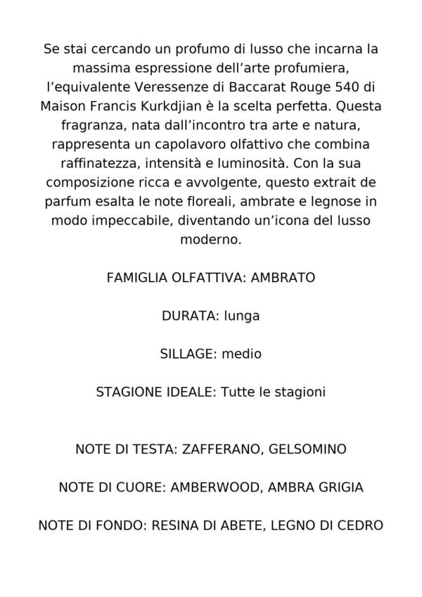 NOTA 677 – BACCARAT ROUGE 540 - KURKDJIAN - immagine 4