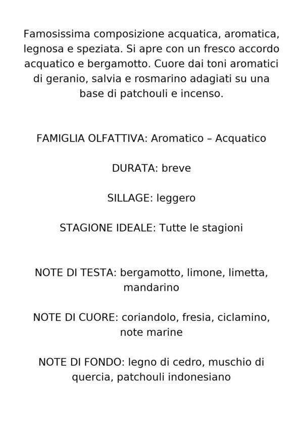 NOTA 510 – ACQUA DI GIÒ - ARMANI - immagine 4
