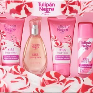 Set regalo Tulipan Negro Fragola e Panna