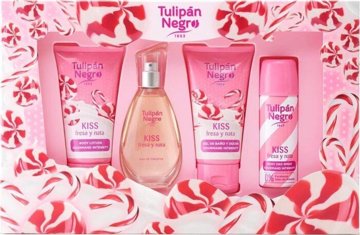 Set regalo Tulipan Negro Fragola e Panna