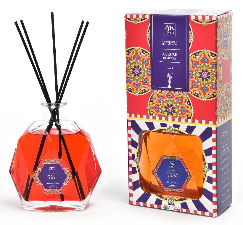 Diffusore con Bacchette da 700 ml “Profumi dal Mondo” – Disponibile in 5 Fragranze