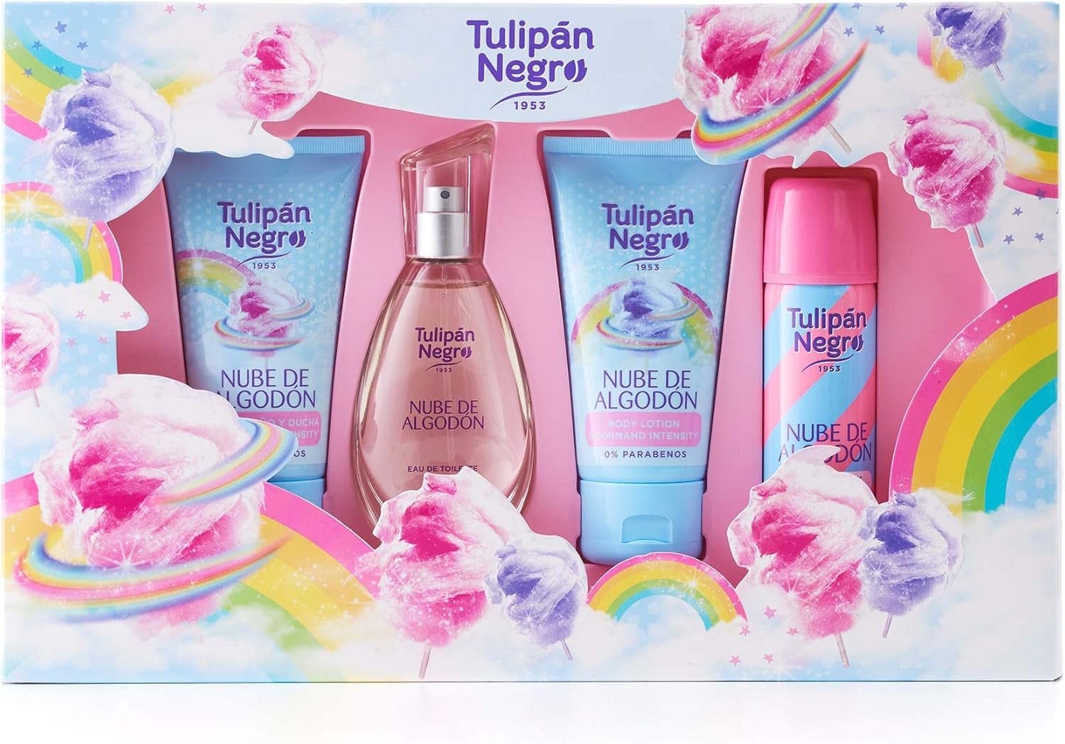 Set regalo Tulipan Negro Nube De Algodon