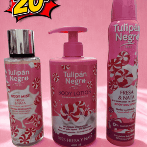 BOX Regalo Tulipan Negro – Fragola & Panna